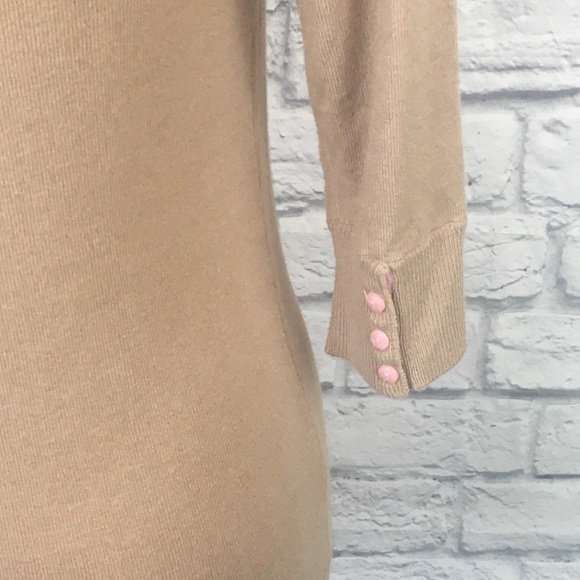 LAST CALL!! NWT Frenchi Retro Pinky Tan Sweater - Picture 6 of 8